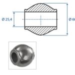 Rotula superiore Cat.3/2 D.60x25,4