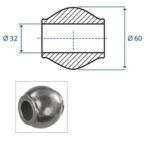 Rotula superiore Cat.3 D.60x32