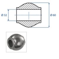 Rotula superiore Cat.3 D.60x32