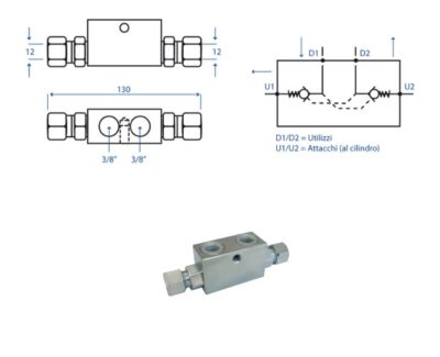 Valvola 25 Ø3/8"
