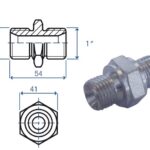 Raccordo nipples M/M 1" Gas