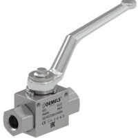 Rubinetto a sfera 1/2" 2 vie alta pressione x impianto oleodinamico 500Bar