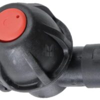 Portagetto semplice con antigoccia, filetto maschio BSP 1/4" - attacco baionetta - polipropilene EDPM