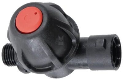 Portagetto semplice con antigoccia, filetto maschio BSP 1/4" - attacco baionetta - polipropilene EDPM