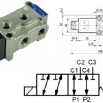 Deviatore elettrico 6 vie 3/8"
