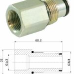 Bussola raccordo Carry-Over 1/2" gas